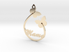 Mama Pendant Butterfly butterflies silver gold nec 3d printed 