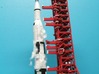 1/400 Saturn 1B Milkstool, for Apollo launch pad 3d printed CanDo Saturn V ready for launch. My thanks to Alain Plante for photos of my designs.