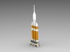 1/400 Delta IV Heavy with Orion Service Module 3d printed Another render, but from the rear.
