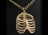 Ribcage Pendant or Finger Ring - 17mm ID 3d printed necklace findings available separately
