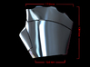 Metal Iron Man Right Palm Armor (Size Large) 3d printed Cg Render (Top Measurements)