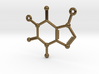Caffeine Molecule Pendant or Earing 3d printed 