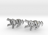 Hebrew Name Cufflinks - "Yaakov" 3d printed 