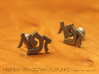 Hebrew Monogram Cufflinks - "Daled Aleph Pay" 3d printed 