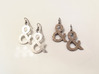 Ampersand earrings 3d printed 