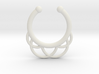 Faux Septum Ring - outer semicircles 3d printed 