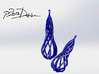 Handmade Teardrop Earrings / 3D Printed Earrings  3d printed 