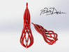 Handmade Teardrop Earrings / 3D Printed Earrings  3d printed 