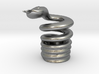 Snake Cigarette Stubber 3d printed Snake Cigarette Stubber in raw silver