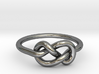 Figure Of Eight Knot Ring 3d printed 