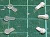 50x Turrets 3d printed Picture by night_tea0. Left: Frosted Ultra Detail. Right: White Strong & Flexible