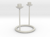 Candlestick for 2 table candles 21-22mm/Kandelaar  3d printed 