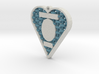 Custom Woven Heart Cameo Ornament 3d printed 