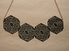 Hexagonal Triangle Necklace 3d printed Fashion at it's finest