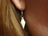 Plumbob earrings 3d printed 