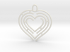 Heart pendant 3d printed 