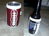 Football Laces Koozie 3d printed Shown on a can, or bottle