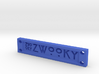 ZWOOKY Style 14 Sample - Clothing label  3d printed 