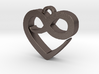 Infini Heart Necklace 3d printed 