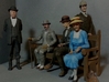 1:20.32 Scale Hyde Park Bench 3d printed Some of my figures enjoying my bench