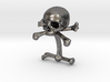 Cufflink Skull & Bones (just one) 3d printed 