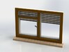 Window with horizontal shutters, scale 1 1:32 1:35 3d printed 