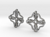 Friendship knot earrings 3d printed 