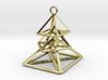 Hovering Pieces Christmas Tree Earrings 3d printed 