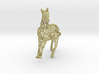 2014 Year of the Horse- Polished Gold 3d printed 