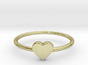 Knuckle Ring with heart, subtle and chic. 3d printed 