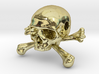 35mm 1.4in Bead Skull & Bones Pendant Crane 3d printed 