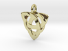Celtic Knot Necklace Pendant (Inverted Triquetra) 3d printed 