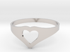 Negative Space Heart Ring (Sz 6) 3d printed 