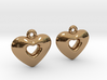Heart Earrings 3d printed 