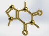 Cafeine molecule Pendant 3d printed 