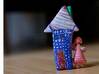 Girl & House 3d printed Figurines from Children's Drawings