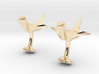 Origami Crane Cufflinks 3d printed 