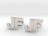 Monogram Cufflinks JF 3d printed 