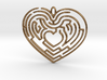 Heart Maze-shaped Pendant 4 3d printed 