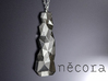 Crystalized Pendant 3d printed Crystalized Pendant in Silver with Silver chain.