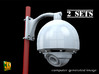 Surveillance cameras (double pack) 3d printed surveillance camera - 'ball' No2