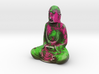 Textured Buddha: paint peel. 3d printed 