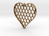 Honey Heart Pendant 3d printed 