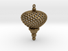 Sphere Swirl Geometric Ornament (thin version) 3d printed 
