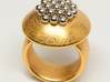 Magnetic Sculpture Ring Size 7 3d printed magnetic sphere in their dimples