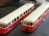 Autorail De Dion OC2 Nm 1:160 3d printed Completed body shells showing both ends