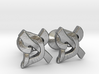 Hebrew Monogram Cufflinks - "Aleph Pay" Small 3d printed 