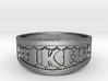 Biker Iron Ring Size 14 3d printed 