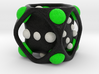 Dice No.2-c Green S (balanced) (2.4cm/0.94in) 3d printed 