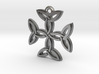 "Carolingian Cross" Pendant, Cast Metal 3d printed 